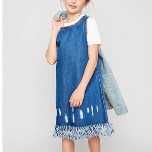 Hayden Girl Denim Sleeveless Dress Size 7/8 Girls